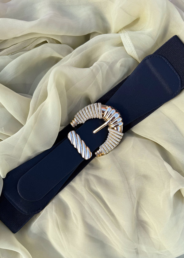 Stretch back belt - black-The Style Attic