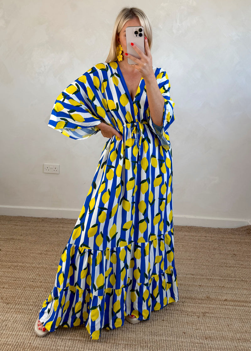 Striped Lemon maxi-The Style Attic