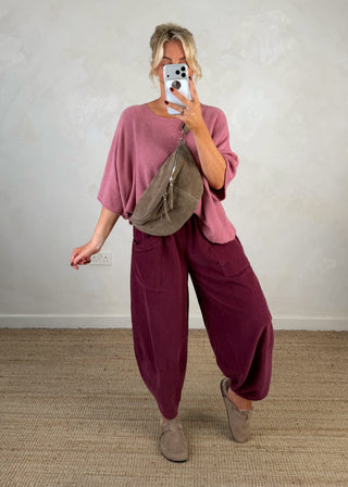 Suede Tori sling bag - Taupe-The Style Attic