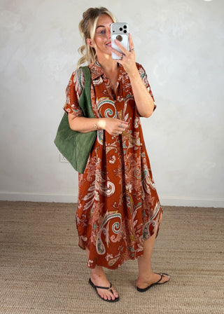 Suede bucket bag - Dark green-The Style Attic