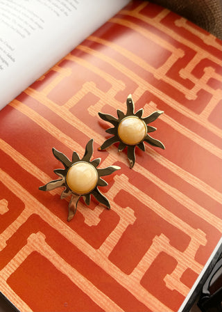 Sunbeam stud earring - Gold-The Style Attic