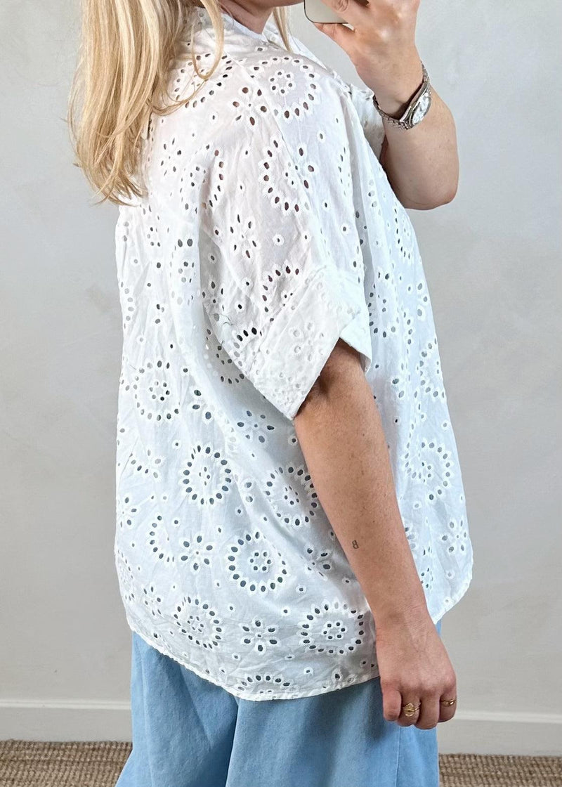 Sunny broderie anglaise blouse-The Style Attic