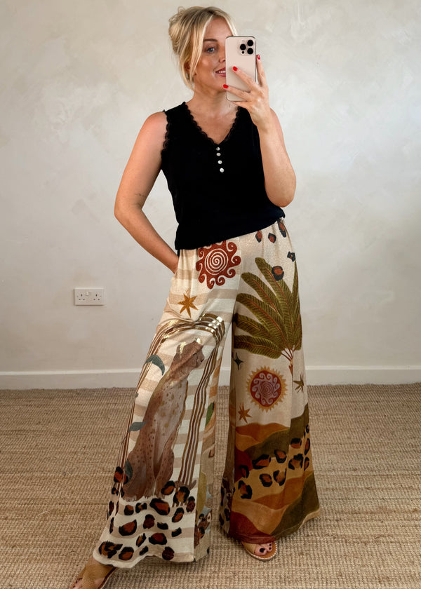 Sunshine palazzo - leopard-The Style Attic