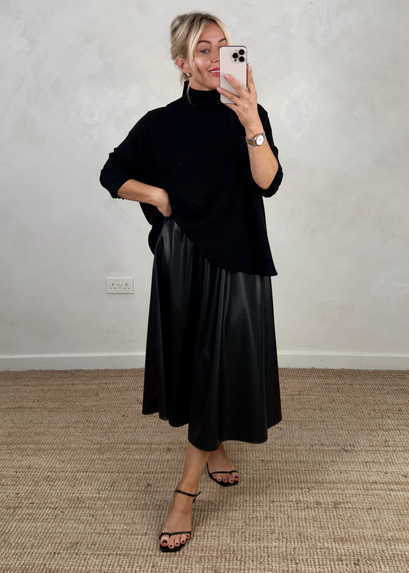 Susannah ribbed knit - black-The Style Attic