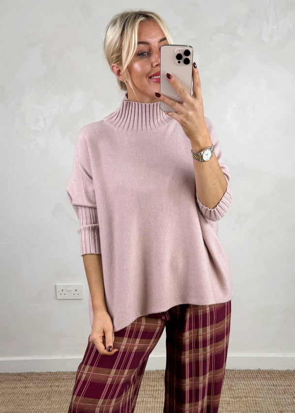 Susannah ribbed knit - blush-The Style Attic