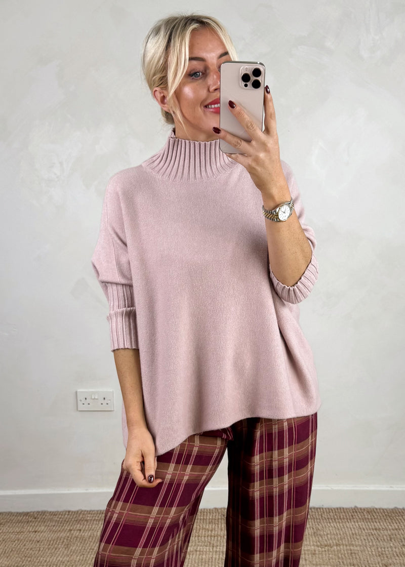 Susannah ribbed knit - blush-The Style Attic