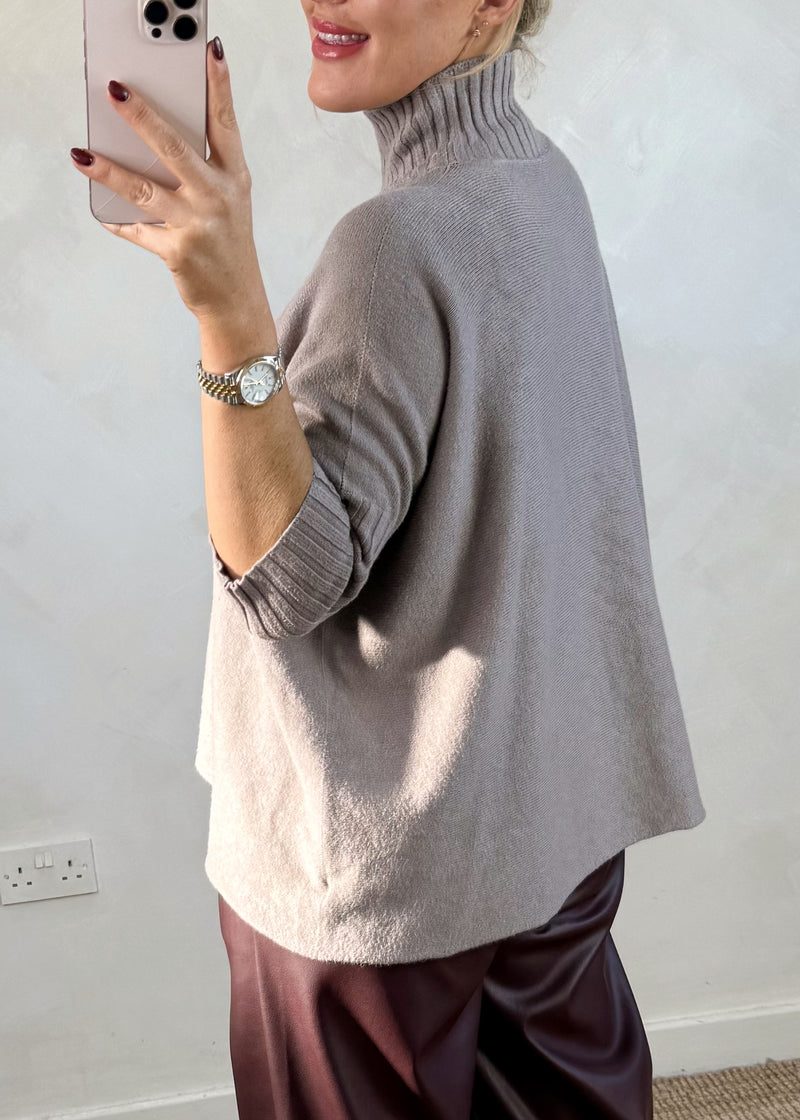 Susannah ribbed knit - mocha-The Style Attic