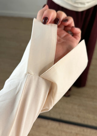 Suzie layering shirt - Beige-The Style Attic