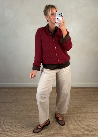 Suzie layering shirt - Chocolate-The Style Attic