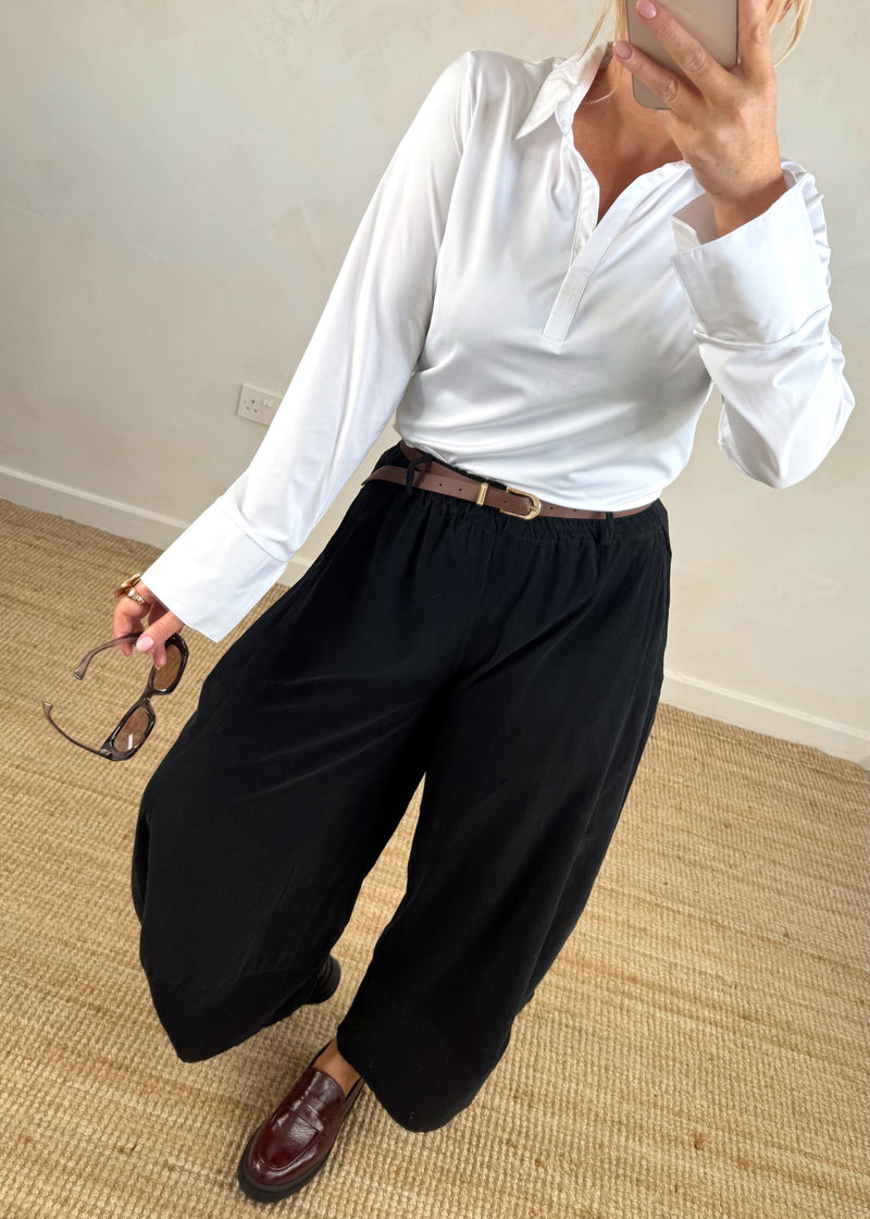 Suzie layering shirt - white-The Style Attic