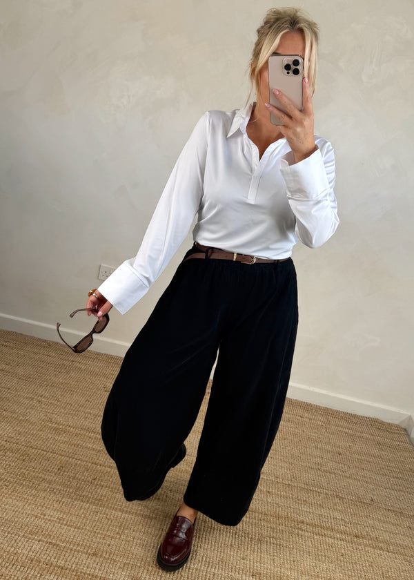 Suzie layering shirt - white-The Style Attic