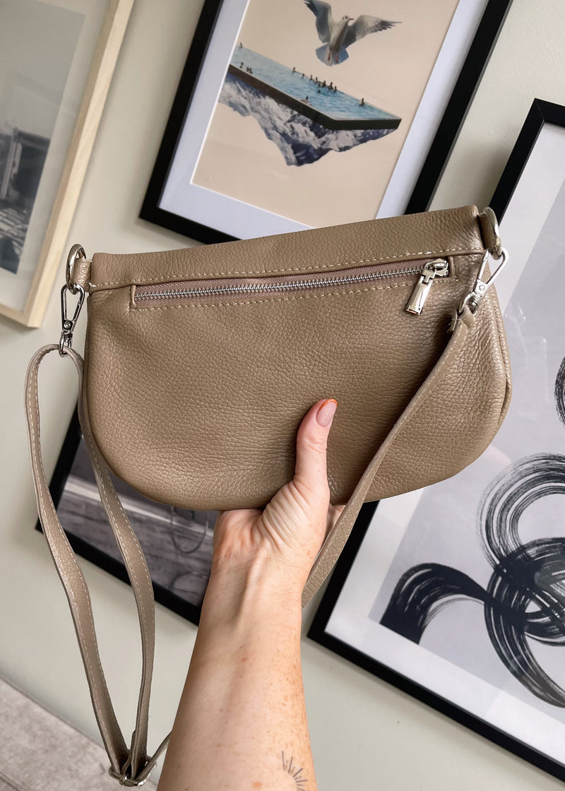 Syd II leather sling bag - Tan-The Style Attic