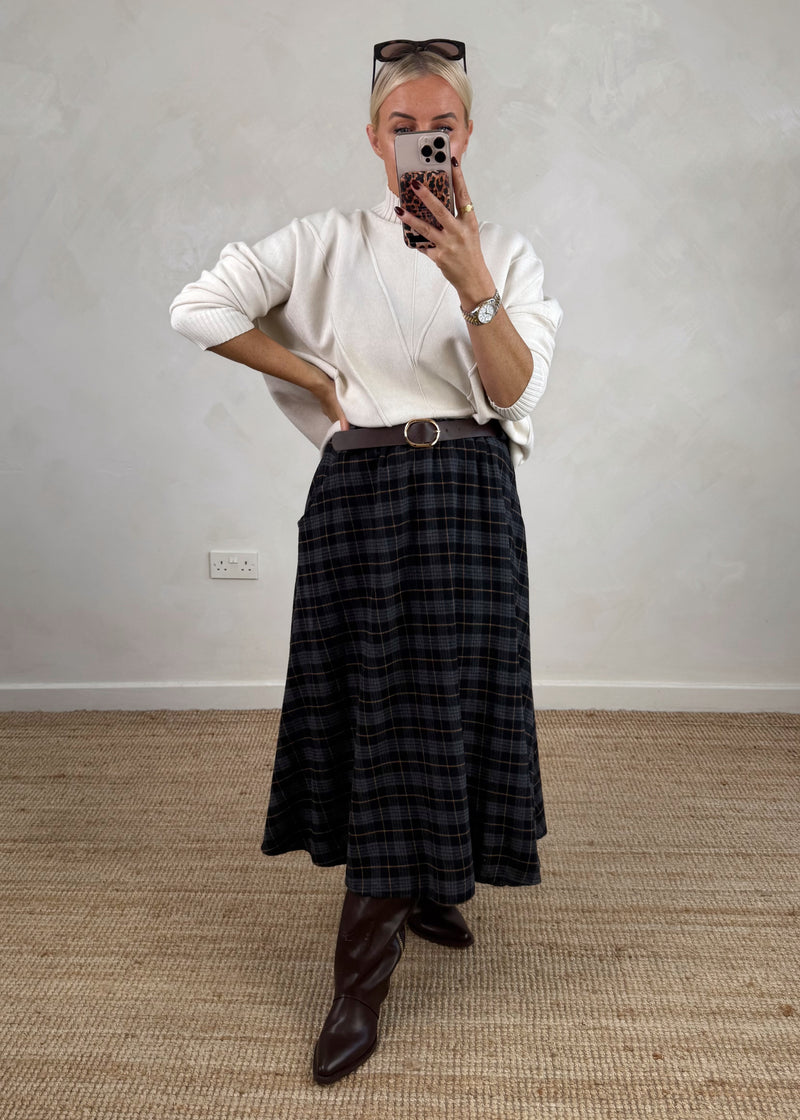 Tabitha checked skirt - one-The Style Attic