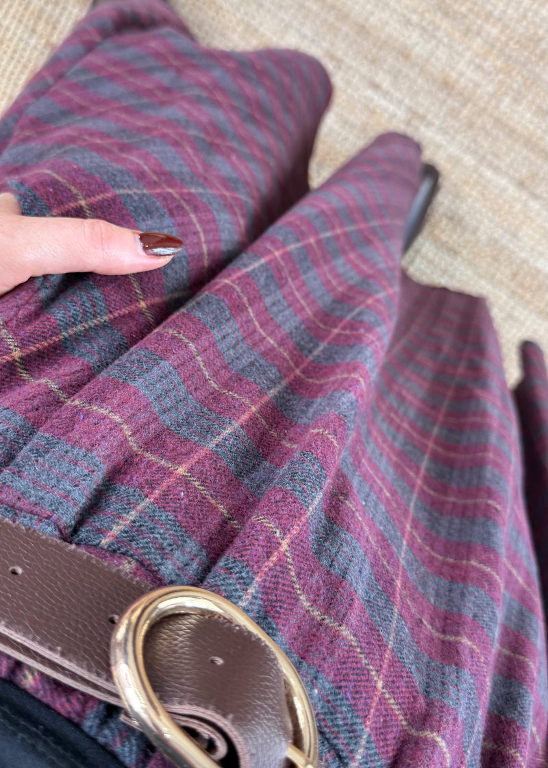 Tabitha checked skirt - two-The Style Attic