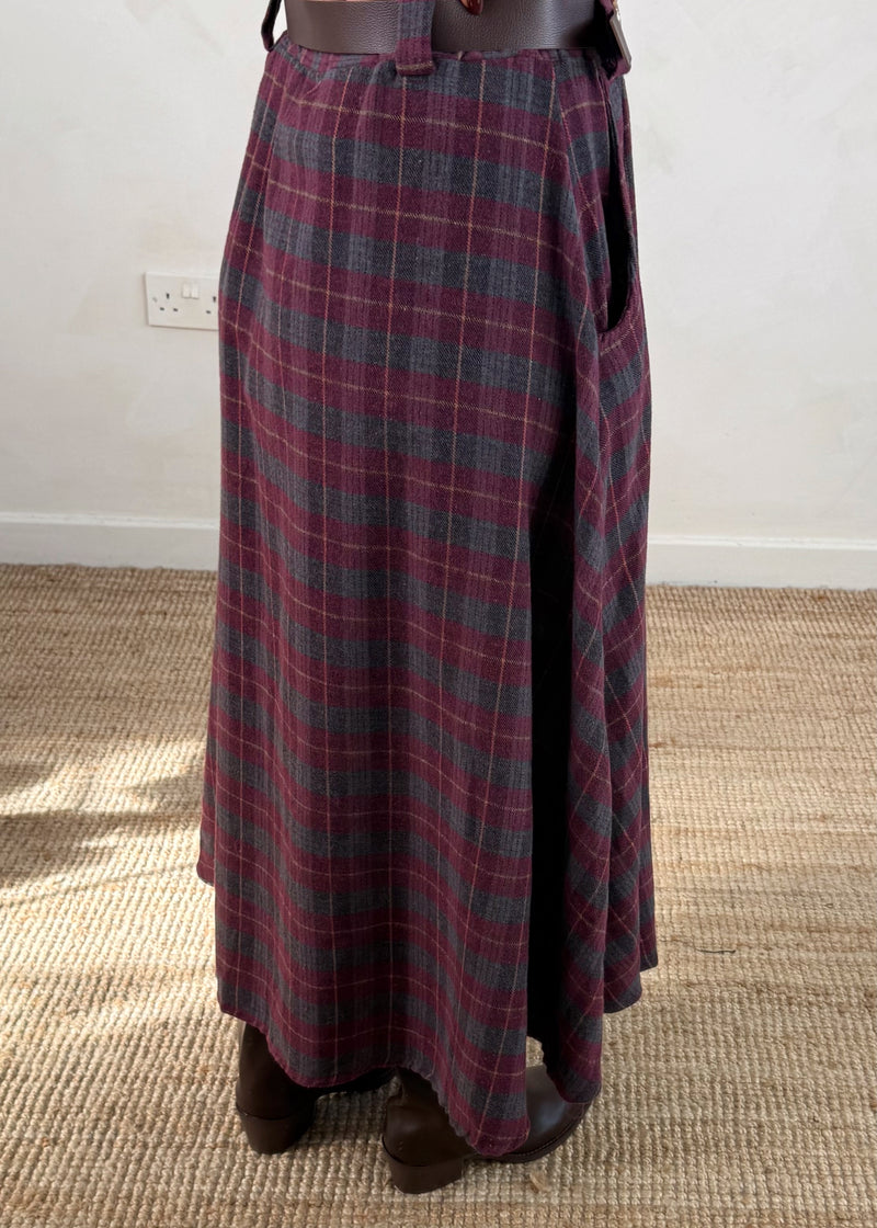 Tabitha checked skirt - two-The Style Attic