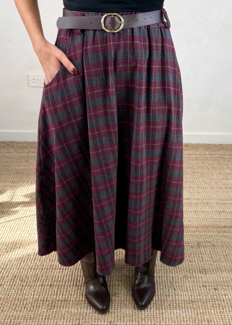 Tabitha checked skirt - two-The Style Attic