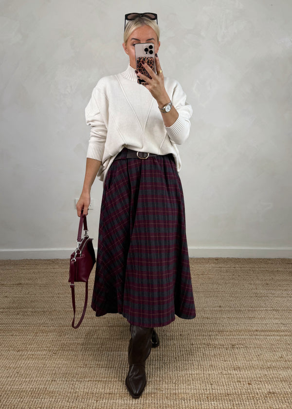 Tabitha checked skirt - two-The Style Attic