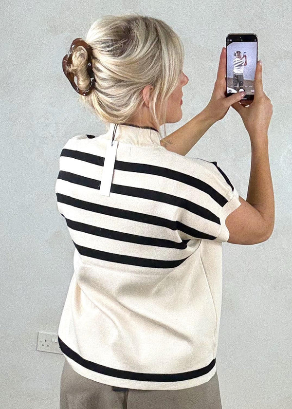 Tai Striped knit - Cream-The Style Attic