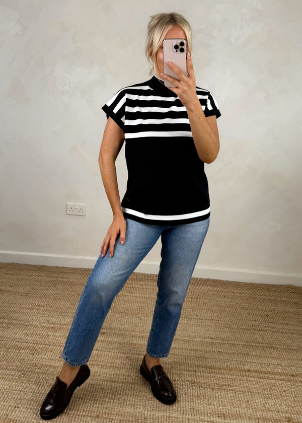Tai Striped knit - black-The Style Attic