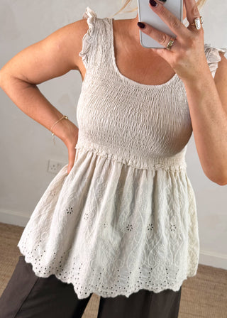 Tammy broderie top-The Style Attic