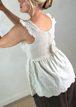 Tammy broderie top-The Style Attic