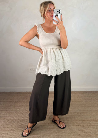 Tammy broderie top-The Style Attic