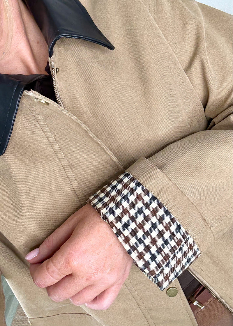 Tanner barn jacket - camel-The Style Attic
