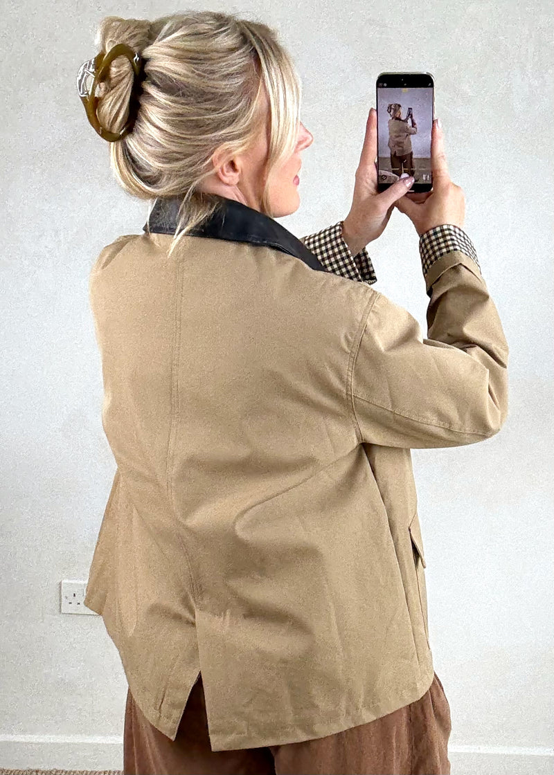 Tanner barn jacket - camel-The Style Attic