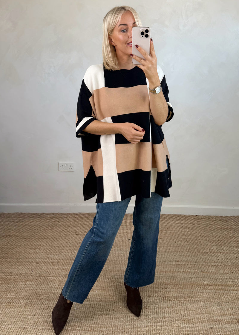 Tara Colour block knit-The Style Attic
