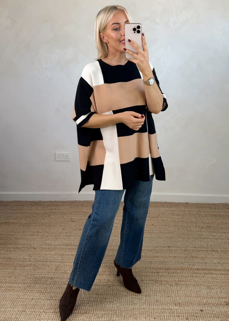 Tara Colour block knit-The Style Attic