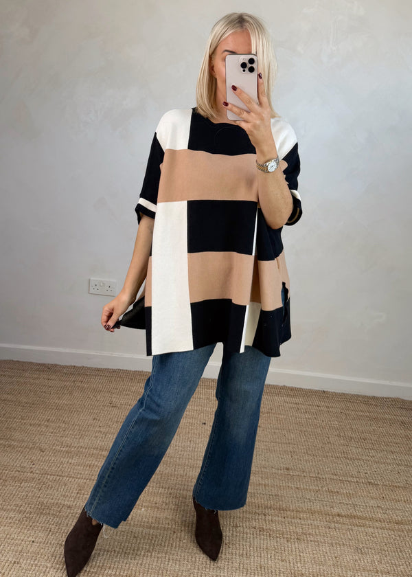 Tara Colour block knit-The Style Attic