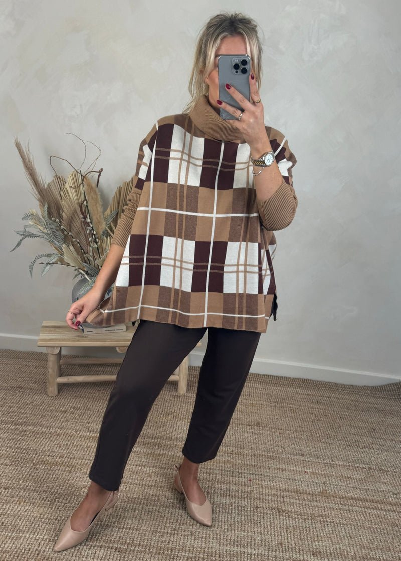 Tartan knit - one-The Style Attic