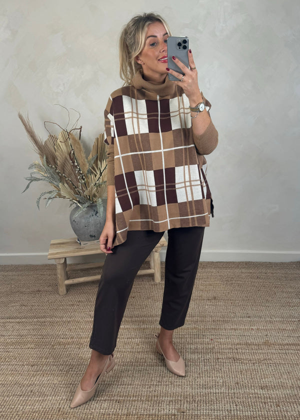 Tartan knit - one-The Style Attic