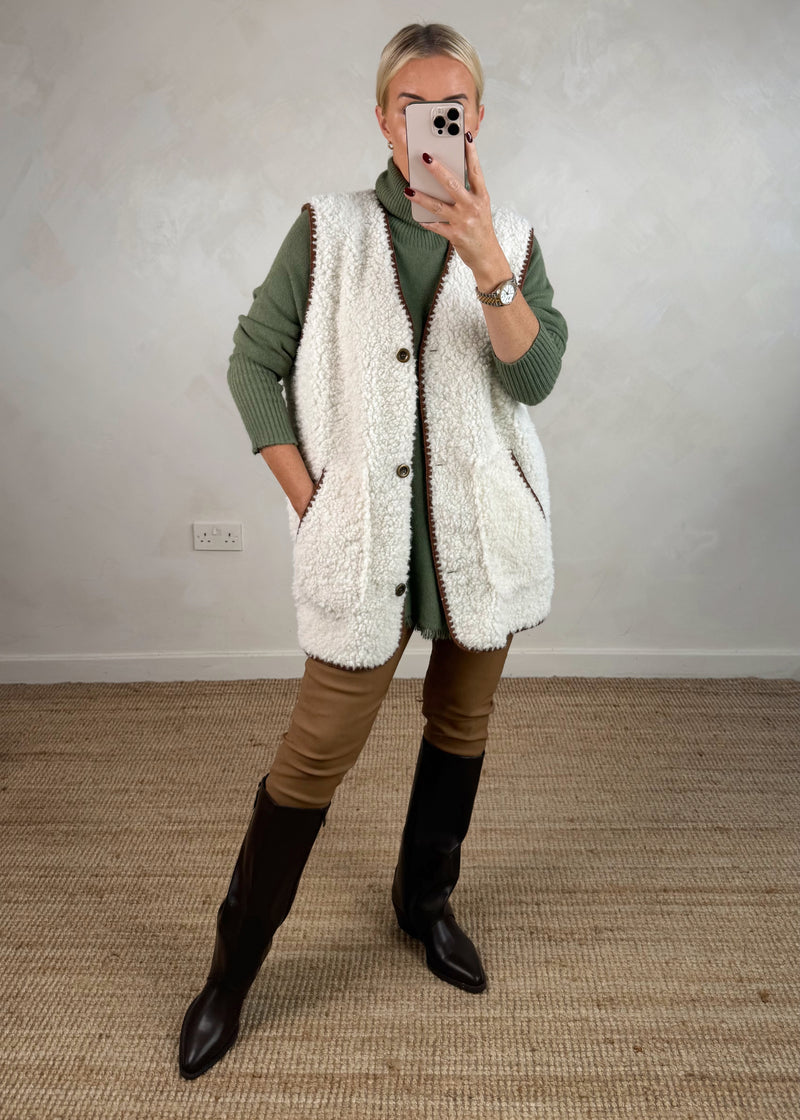 Tassel edge knit - sage-The Style Attic