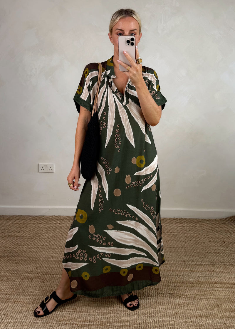 Tawny maxi - khaki-The Style Attic
