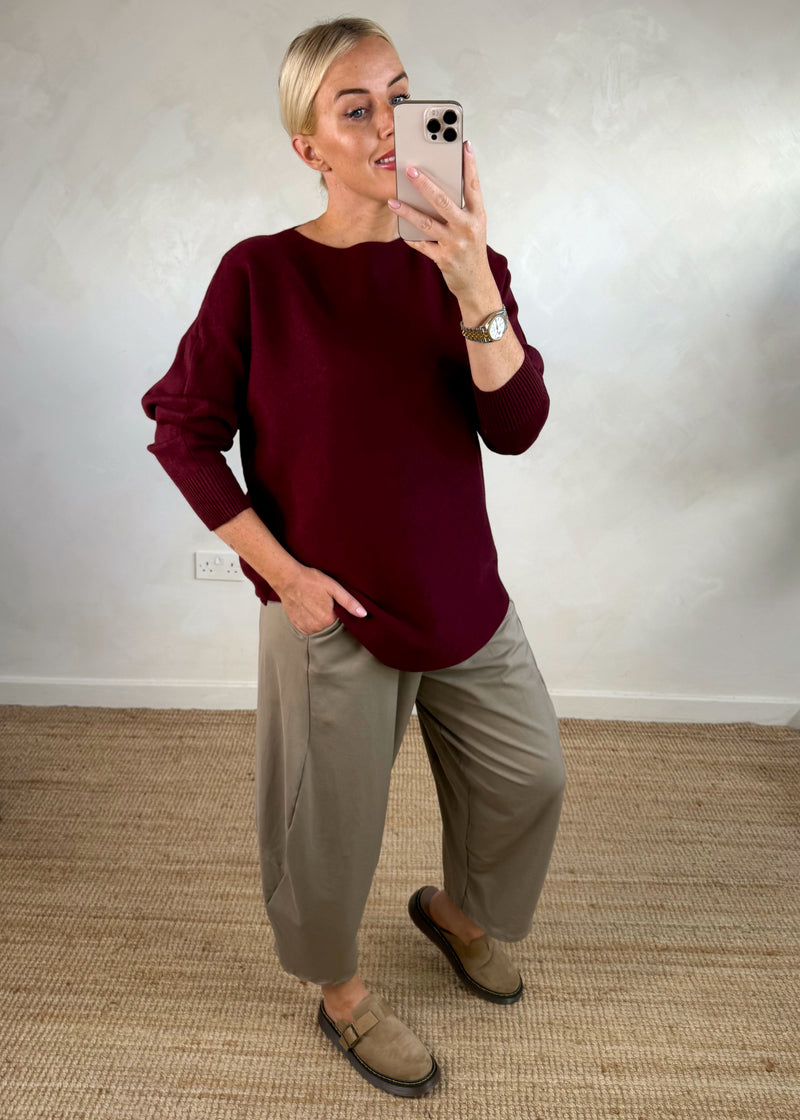 Kelly knit - Merlot