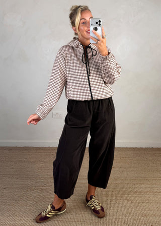 Preppy lightweight check jacket - Beige