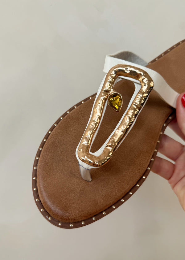 Molten sandal - white