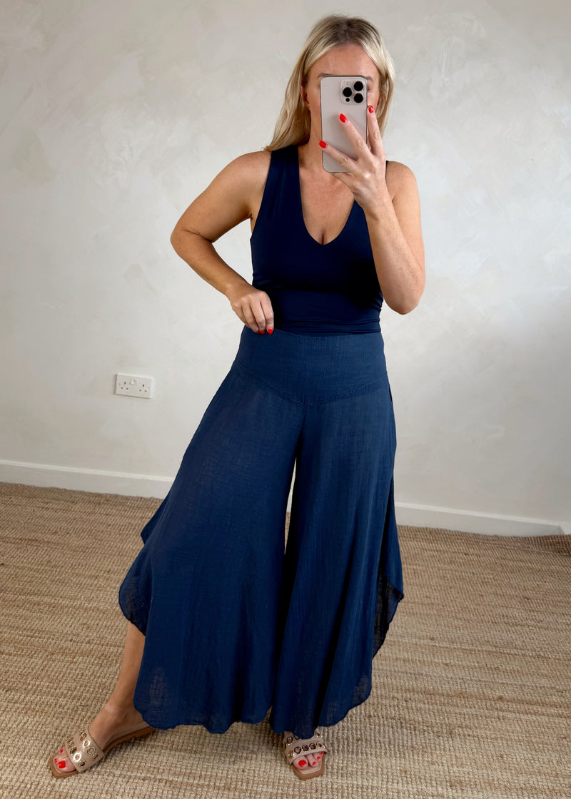 Juliet Wide leg trouser - navy