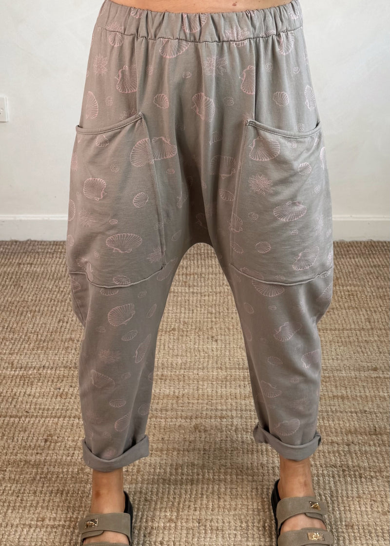 Beachcomber drop crotch trouser - mocha