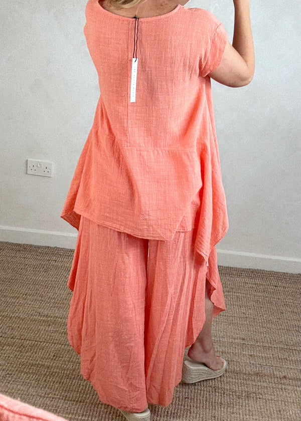 Verona dip hem - peach