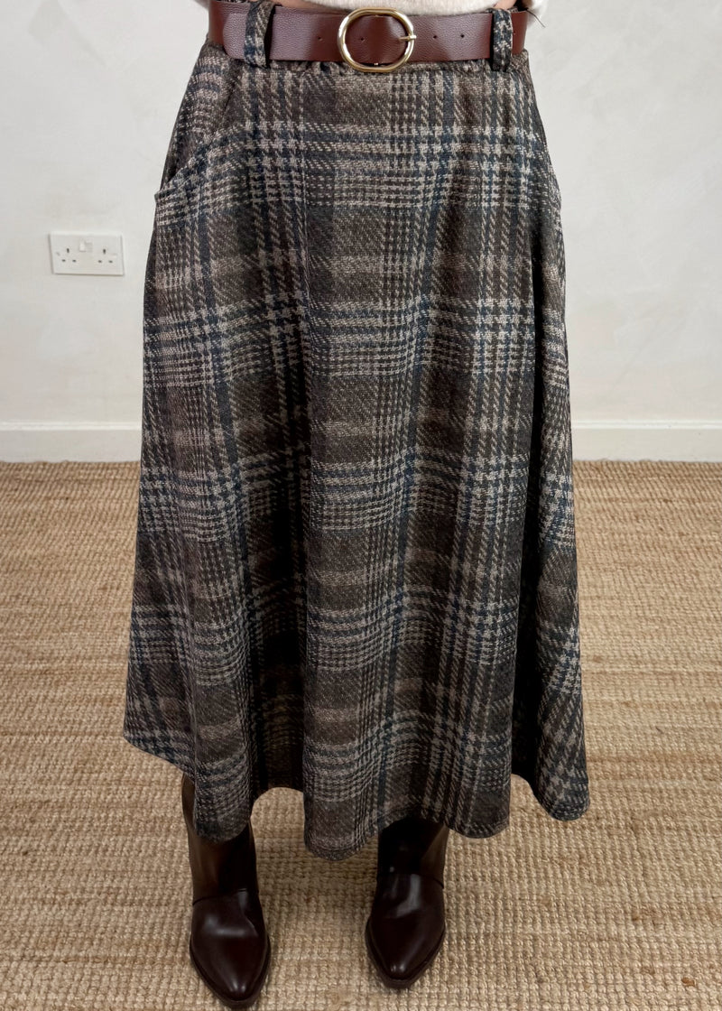 Claudia checked skirt - one