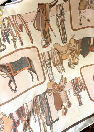 Muted equestrian scarf