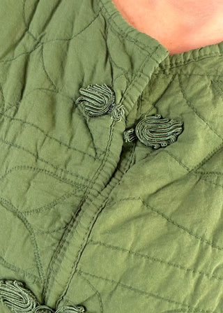 Greta quilted waistcoat - Pistachio