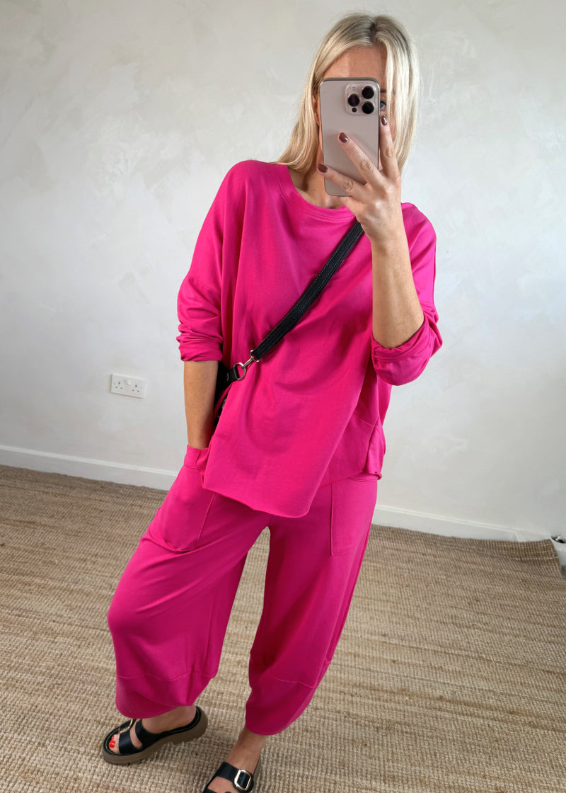 Walton jogger co-ord - hot pink size 2