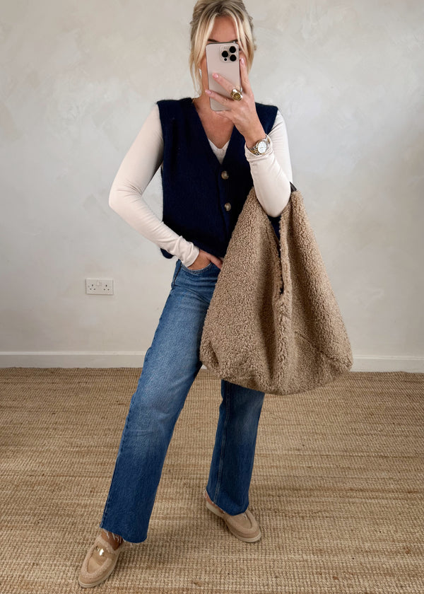 Debs knitted waistcoat - navy