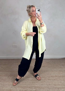 Jamie cheesecloth shirt - lemon