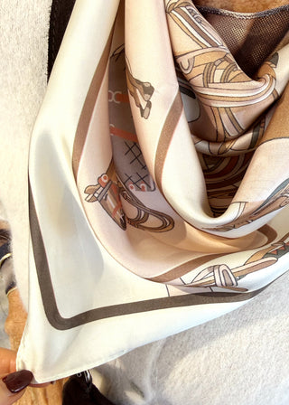 Muted equestrian scarf