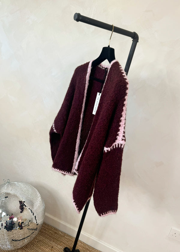 Ramona cardigan - Merlot