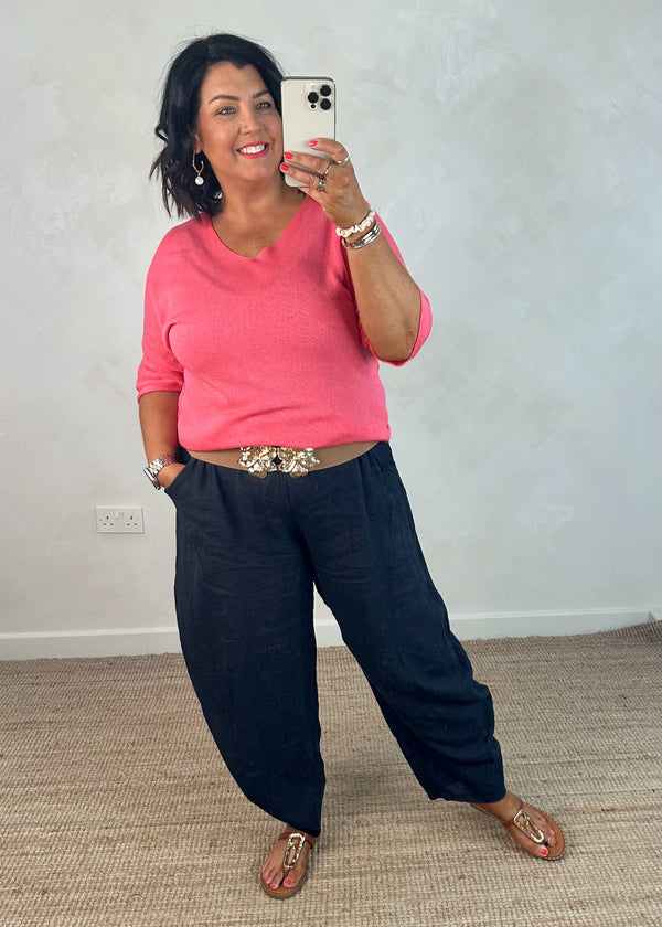 Samara fine knit - coral